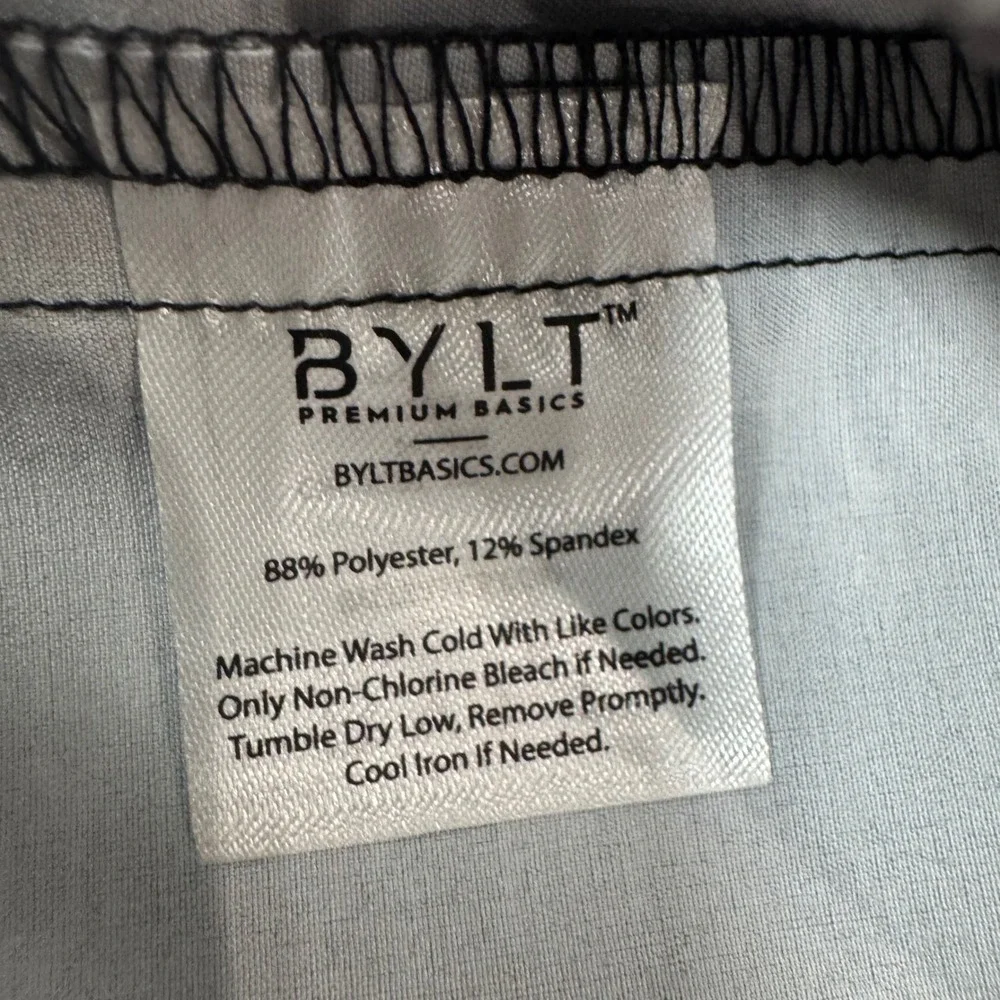 BYLT Premium Basics Coastal Boardshort Mens L 7in Black Tiger Dye Dark Active